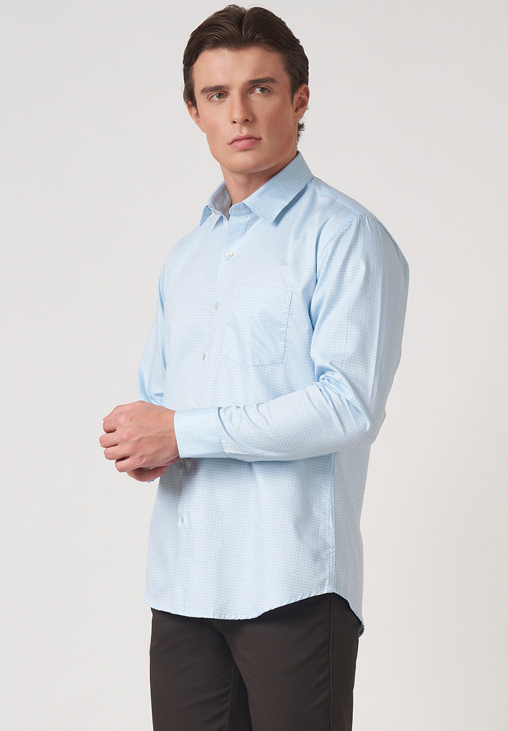 Giza Pure Cotton Formal-Slim Fit Shirt - S49615