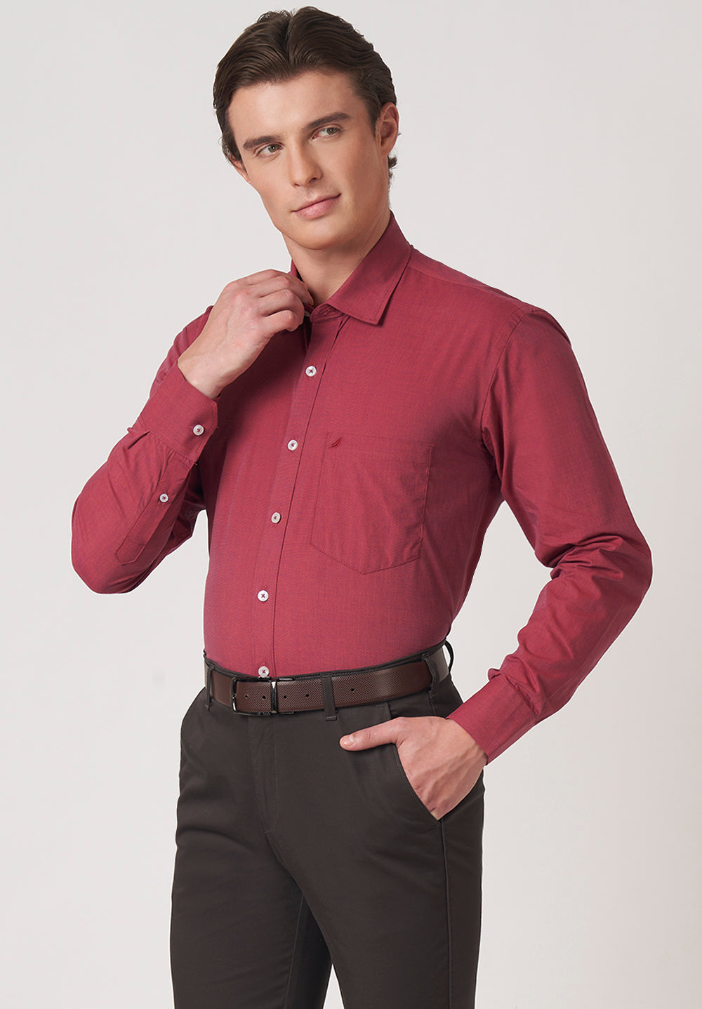 Aerosoft Pure Cotton Formal-Regular Fit Shirt - 49018