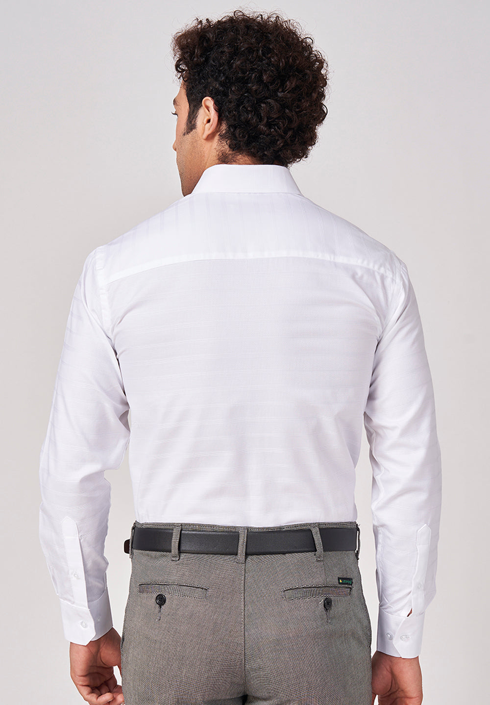 Men White Regular Fit Formal Shirt