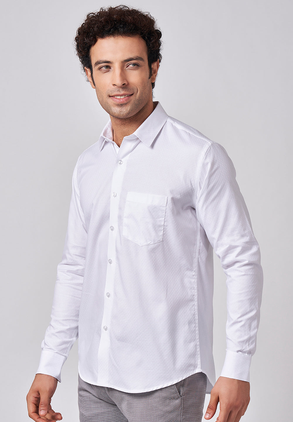 PURE COTTON FORMAL-SLIM FIT SHIRT - S45148