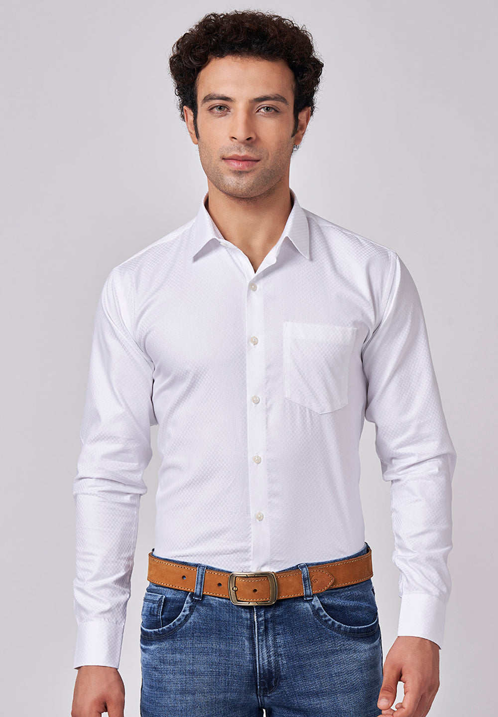 PURE COTTON FORMAL-SLIM FIT SHIRT - S45154