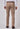 Brown Narrow Fit Cotton Trouser
