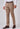Brown Narrow Fit Cotton Trouser