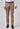 Brown Narrow Fit Cotton Trouser