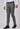 Grey Narrow Fit Cotton Trouser