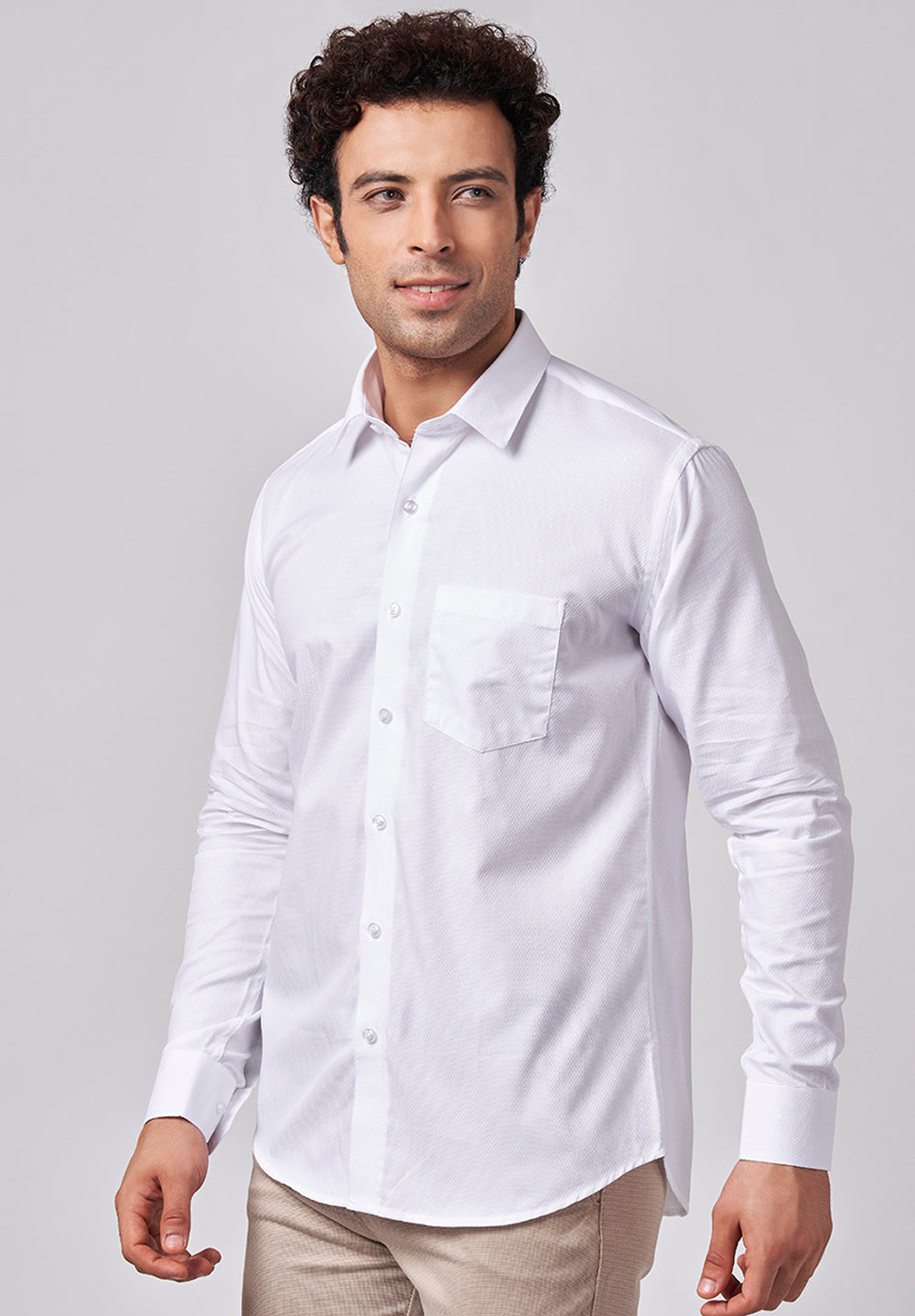 PURE COTTON FORMAL-SLIM FIT SHIRT - S45149