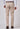 Beige Narrow Fit Cotton Trouser