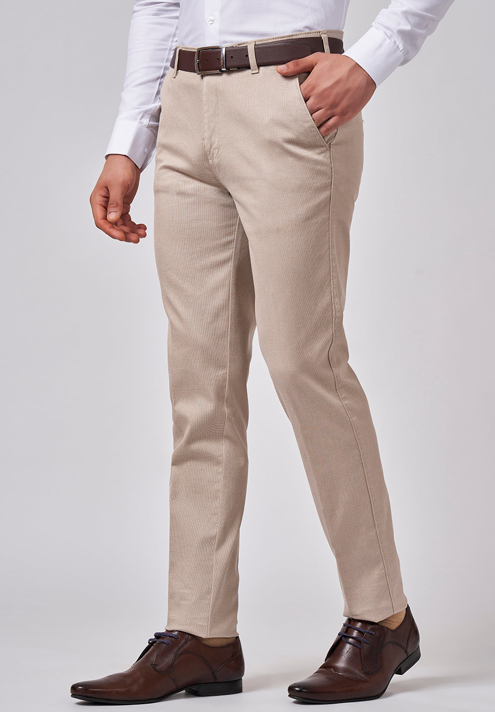Narrow Fit Cotton Trouser - NR - 1