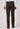 Brown Narrow Fit Cotton Trouser