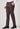 Brown Narrow Fit Cotton Trouser