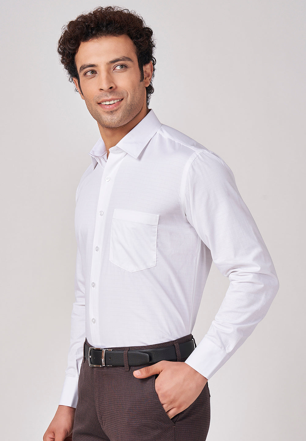 PURE COTTON FORMAL- REGULAR FIT SHIRT - 44164