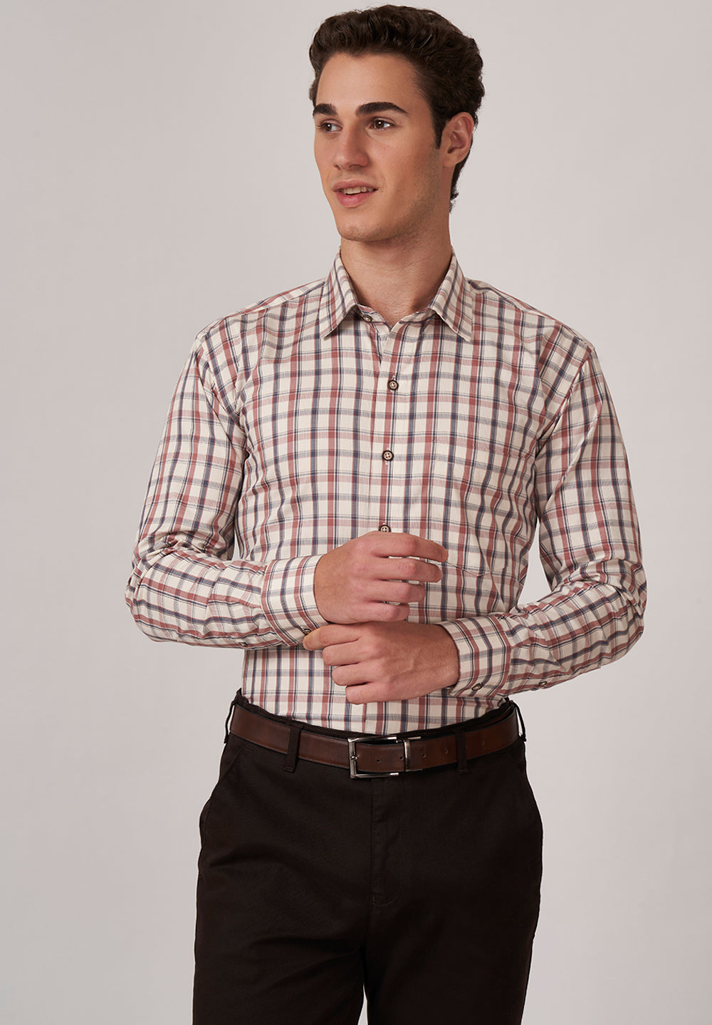 Urban Twist PURE COTTON FORMAL- REGULAR FIT SHIRT - 49117