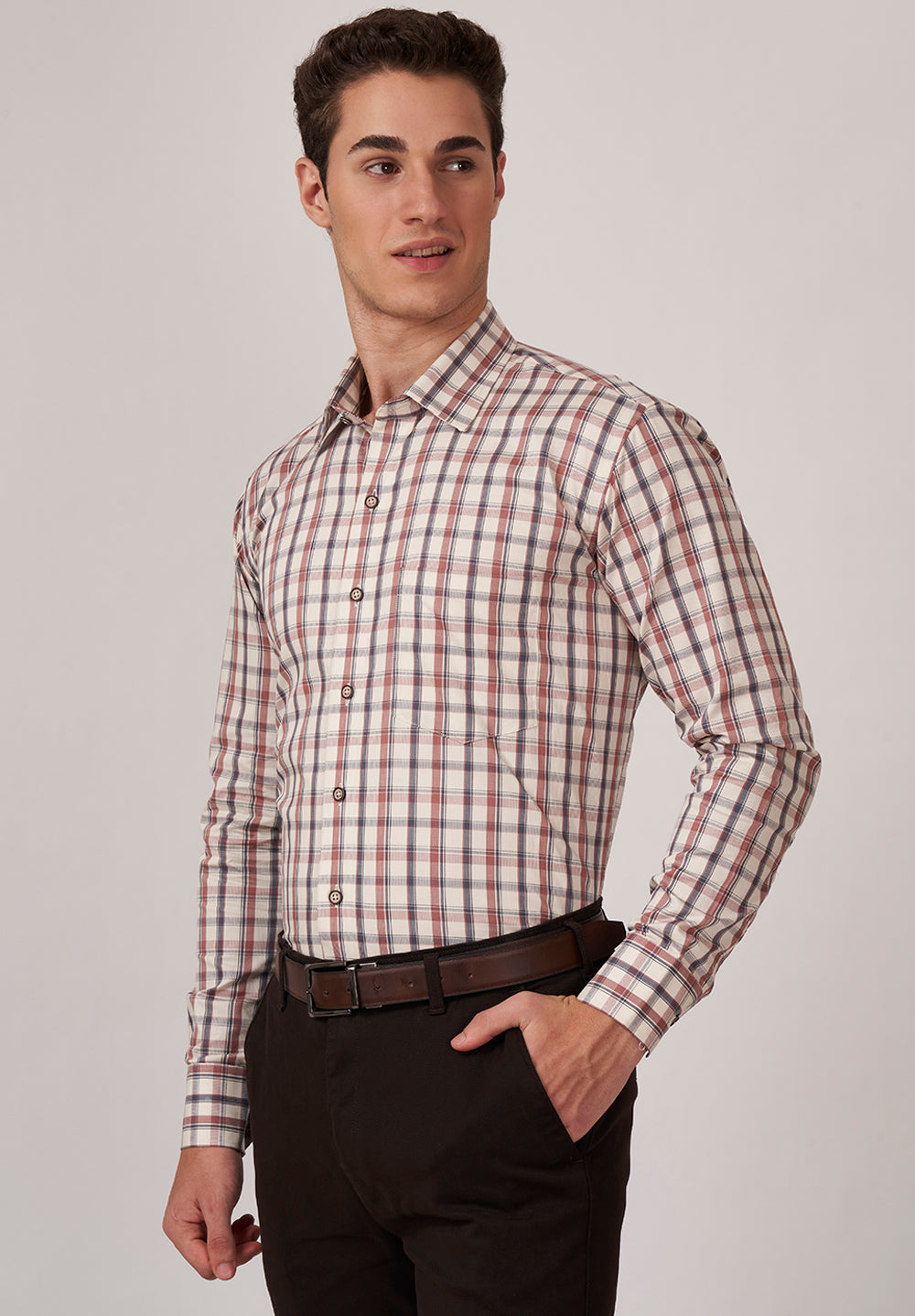 Urban Twist PURE COTTON FORMAL- REGULAR FIT SHIRT - 49117