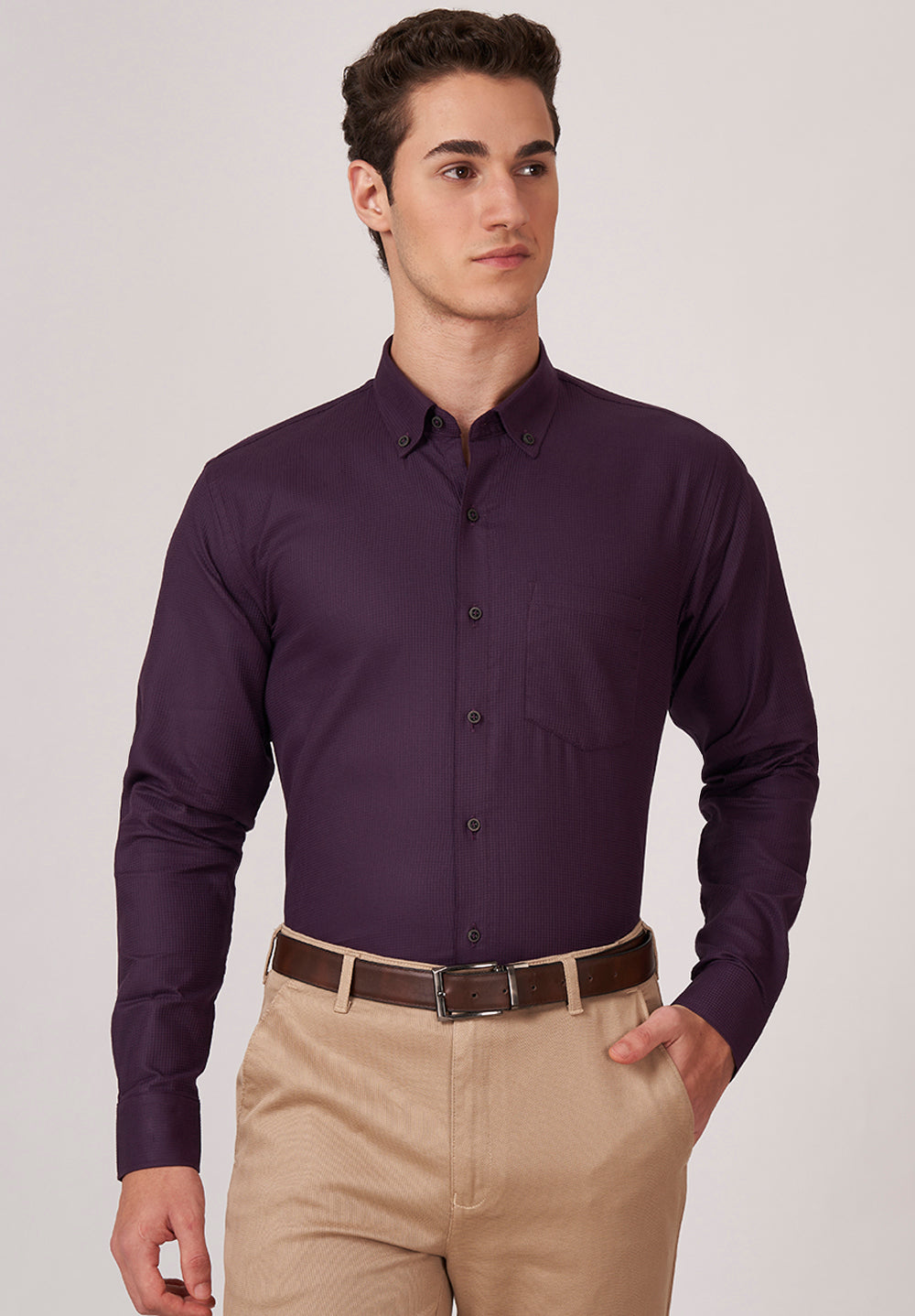 PURE COTTON FORMAL-SLIM FIT SHIRT- S50175