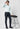 Blue Narrow Fit Cotton Trouser
