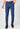 Blue Narrow Fit Cotton Trouser