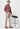 Beige Narrow Fit Cotton Trouser