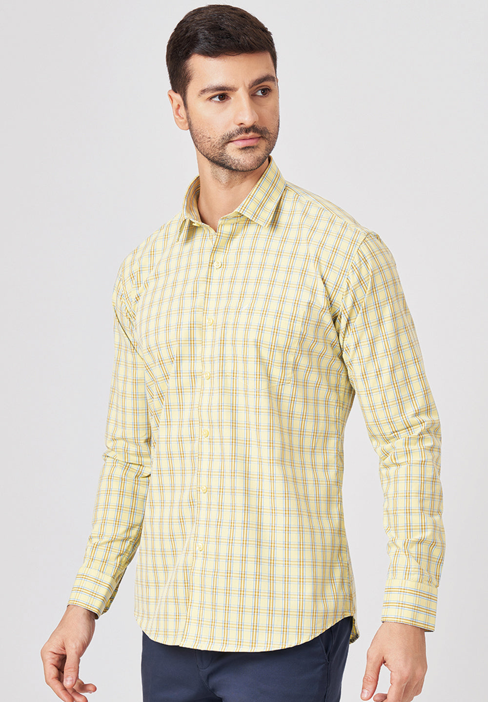 Pure Cotton Formal-Slim Fit Shirt - S43050