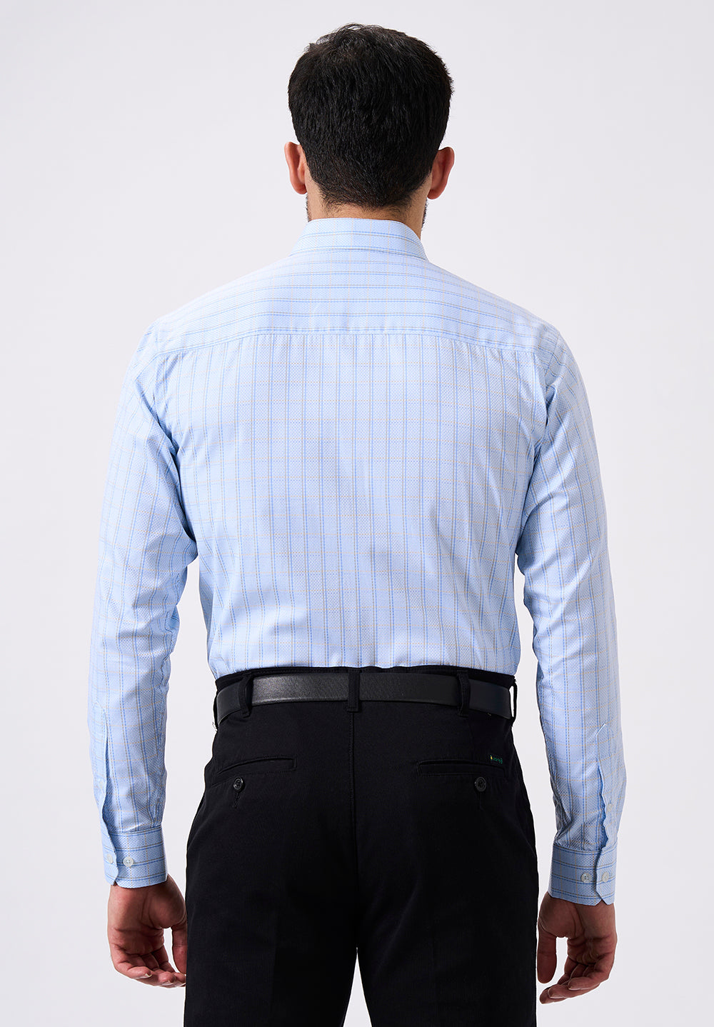 Men Blue Slim Fit Formal Shirt