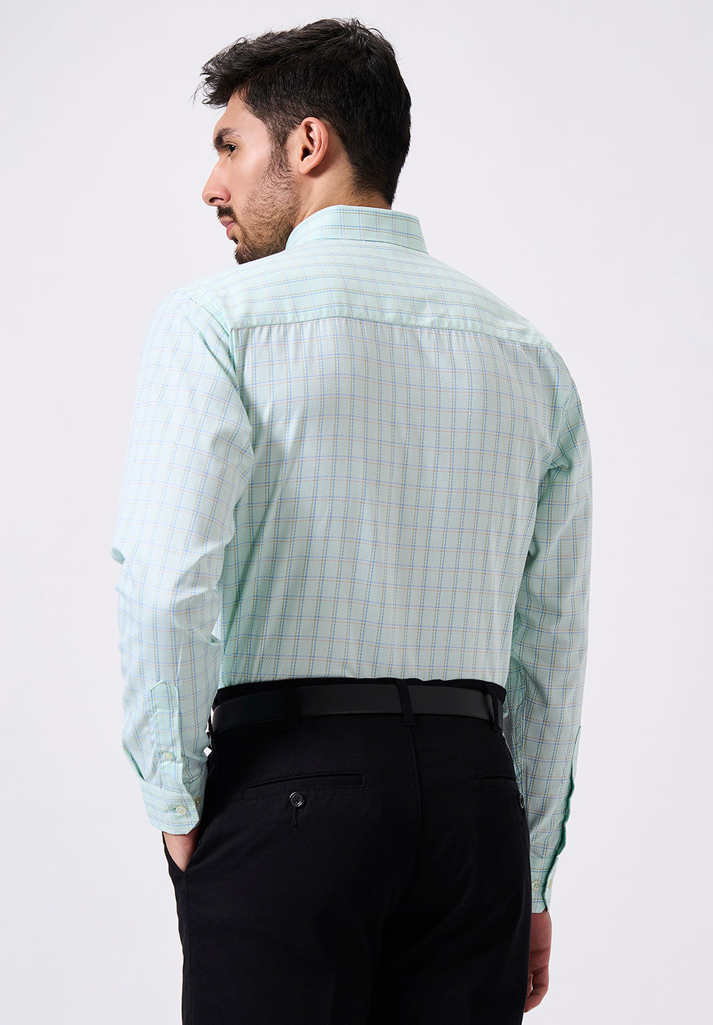 Men Blue Slim Fit Formal Shirt