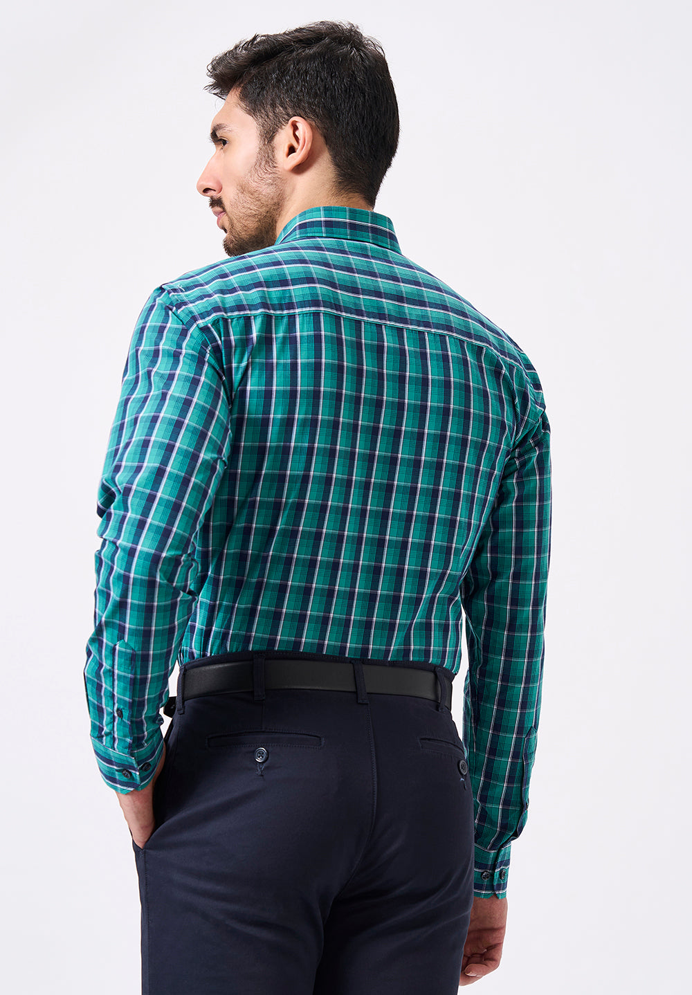 Men Blue Slim Fit Formal Shirt