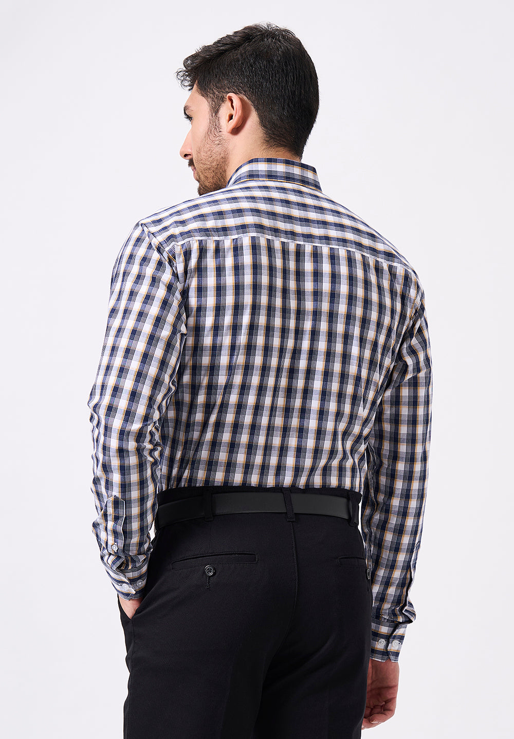 Men Black Slim Fit Formal Shirt