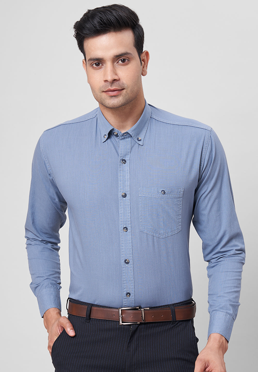 Pure Cotton Formal-Slim Fit Shirt - S42421